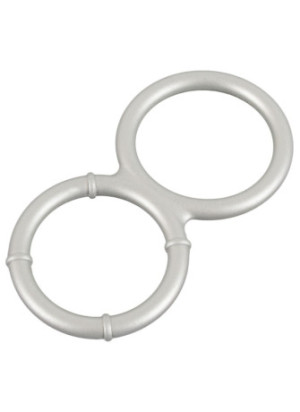 Metallic Silicone cock and ball ring